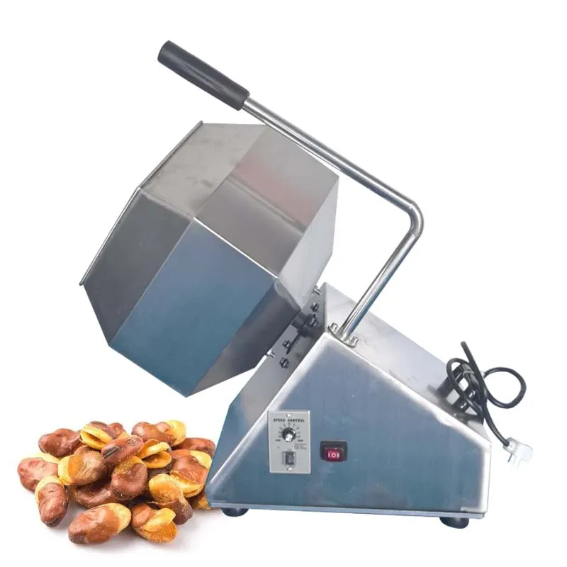 

Stainless Steel Octagonal Potato Chips Flavor Mixer Snack Food Popcorn Seasoning Coating Flavoring Machine Drum Mixing Equipment