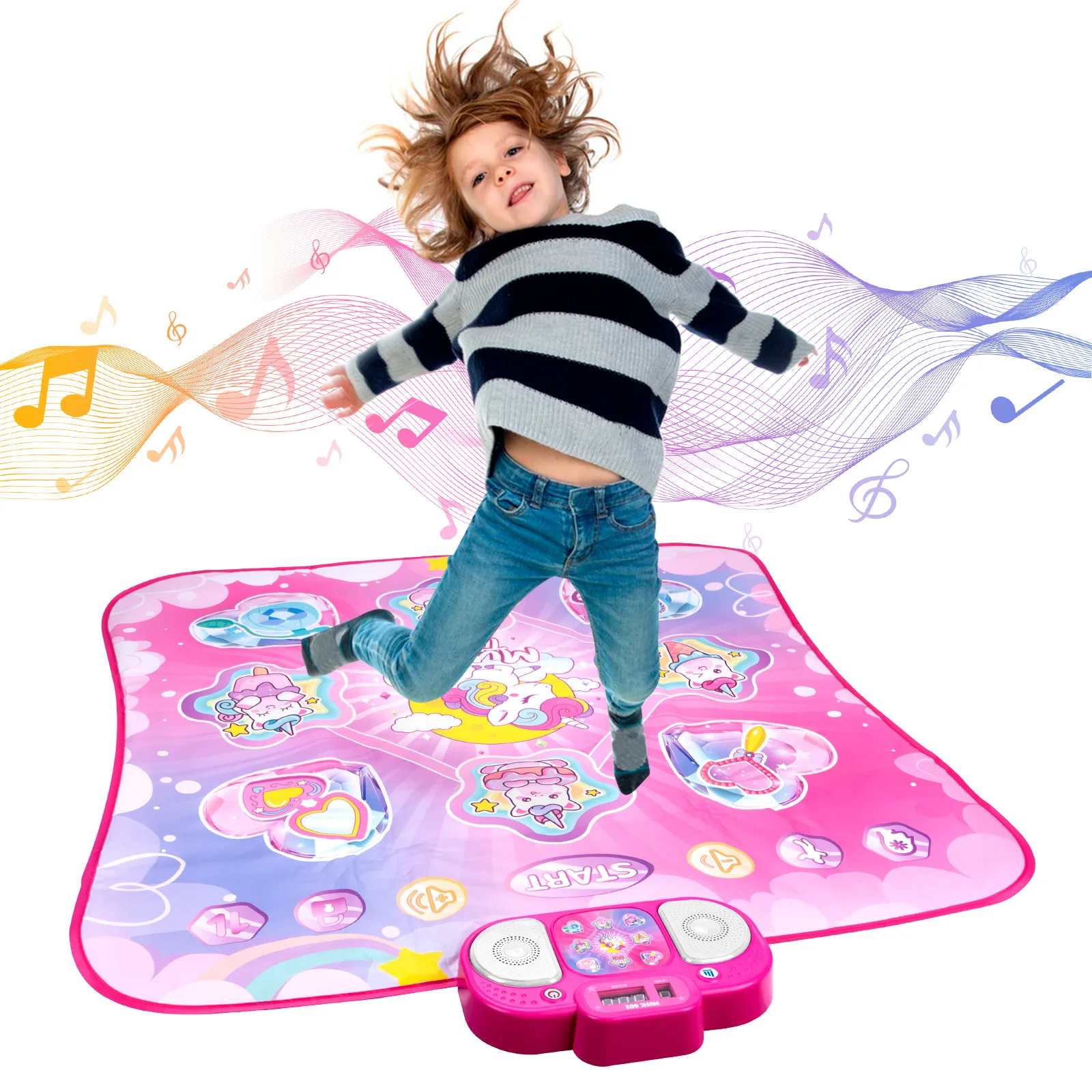 Dancing Blanket Kids Electronic Dance Mat with 9 Levels Kid Indoor Outdoor Party Game Christmas Gifts  Music Educational Toy