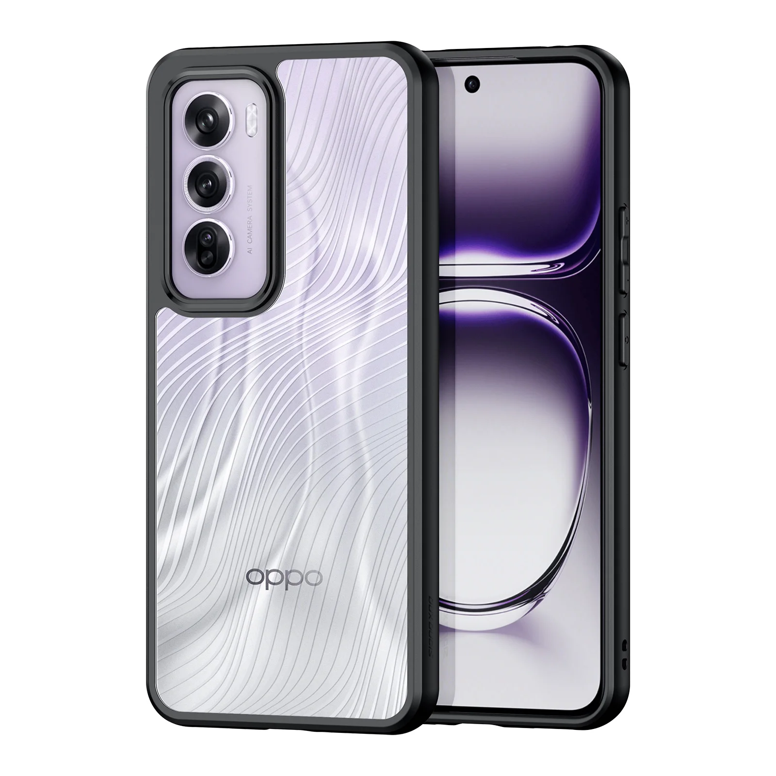 DUX DUCIS Outdoor Military Airbag Anti-fall Case For Oppo Reno 12 11 Reno12 Reno11 Pro F Acrylic PC+TPU Shockproof Armor Cover