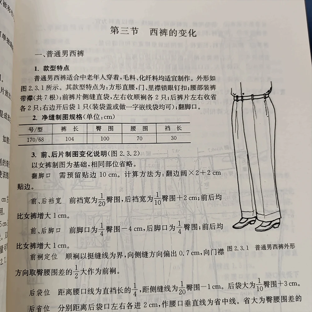 実用的な衣類カッティングブック、カッティング & ソーイングテクノロジー、基本的なティーチングブック