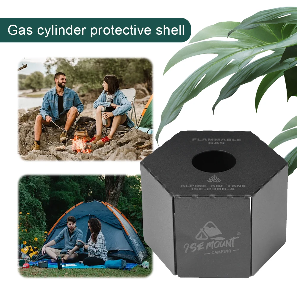 

Защитная крышка бензобака, защита от падения, газовый канистра, защитная крышка, металлический чехол для хранения топливного баллона, инструменты для кемпинга