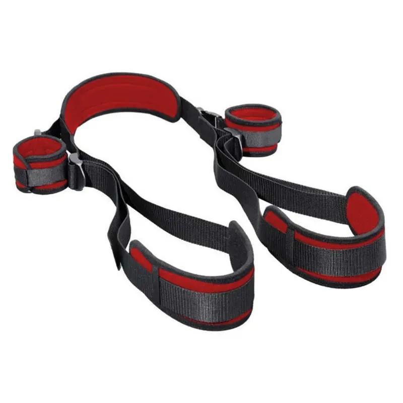 BDSM Sex Bondage Set Adult Bedroom Sex Swing Bondage Restraint Adjustable Rope With Handcuffs Neck And Legs Retraints Straps For - Image 2