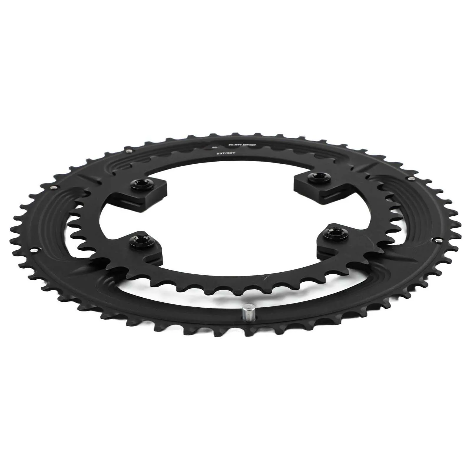 

Высокопрочная алюминиевая двойная звездочка 7075 110BCD для езды на шоссейном велосипеде 53 39T 50 34T Совместимость с серией R7000 R8000 R9100