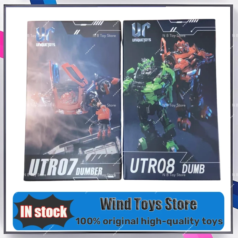 [IN MAGAZZINO] Originale UniqueToys Trasformazione UT-R07 UT R07 R08 Pattini Mudgets Dumber Trax Lega Figura Action Robot Giocattoli