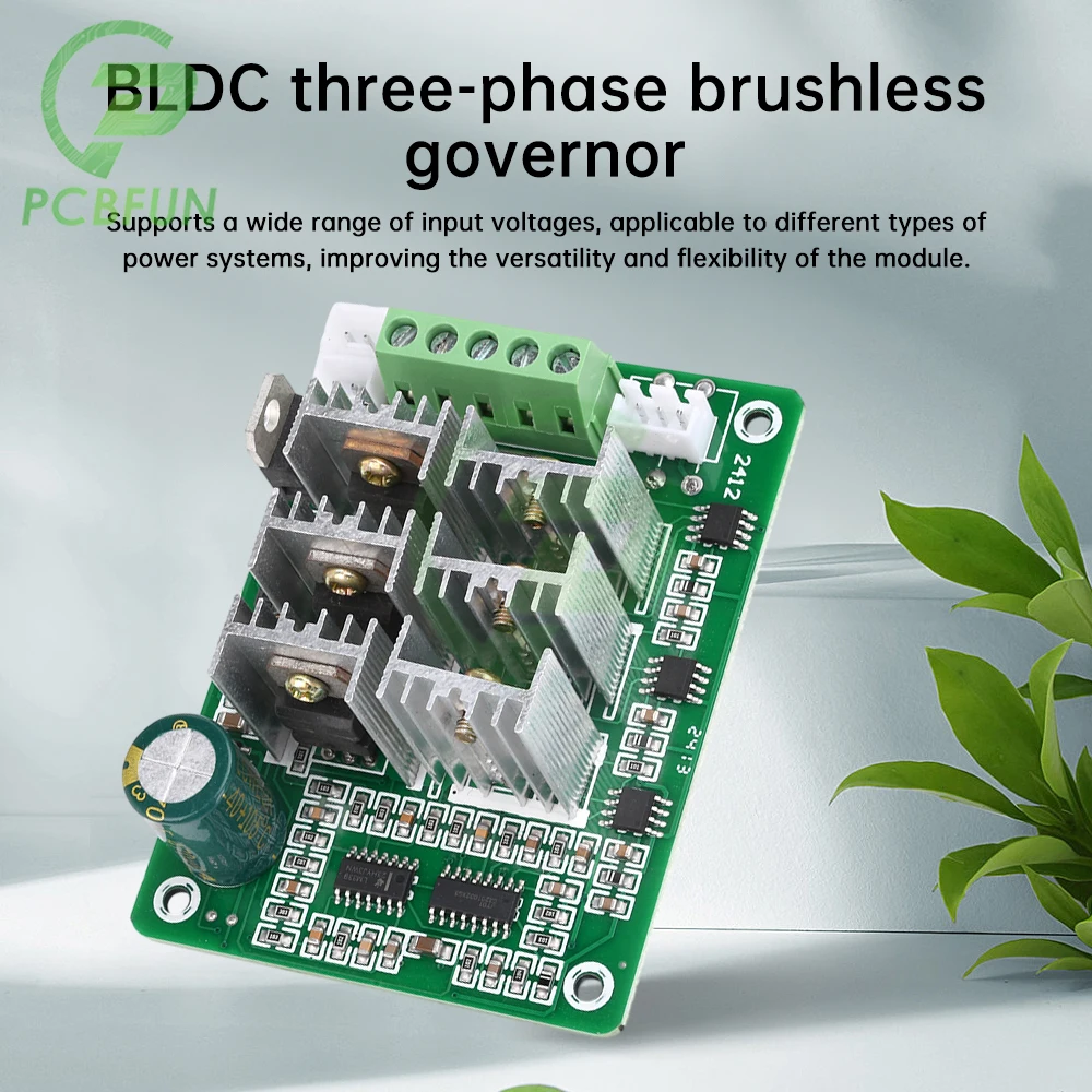 BLDC Three Phase Brushless Sensorless Motor Controller BL01 15A Violent Fan Modulation DC5V 6V 9V12V 36V Forward And Reverse