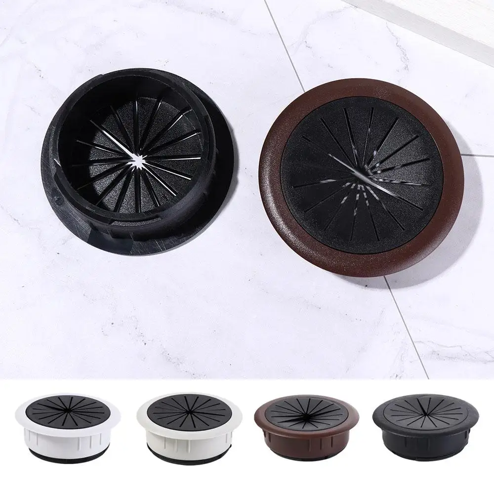 Wire Organizer Dustproof Wire Hole Covers Grommet Plastic Universal Desk Cord Grommet 50/60MM Round Cable Hole Cover Office