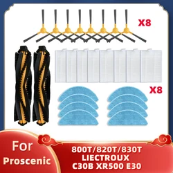 Proscenic 800T 820T 830T LIECTROUX C30B XR500 E30 ๋ก๋ด ์ง๊ณต ์ฒญ์๊ธฐ์ฉ ๋ฉ์ธ ์ฌ์ด๋ ๋ธ๋ฌ์ ํคํ ํํฐ ๊ฑธ๋ ๊ฑธ๋ ์๋น ๋ถํ, 800T 820T 830T LIECTROUX C30B XR500 E30