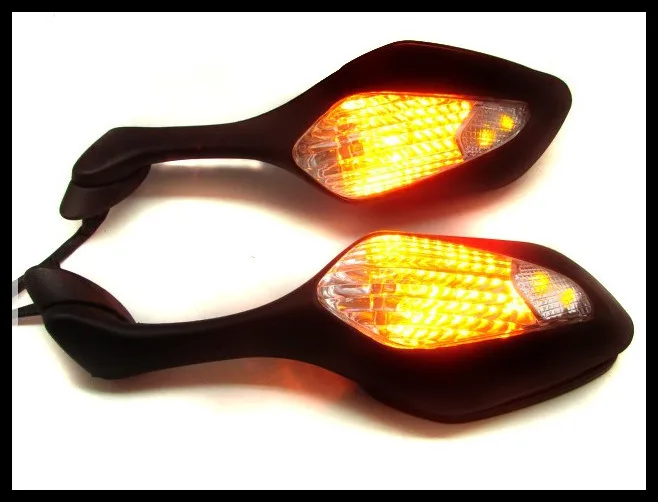 

g LED Turn Signal Side Mirrors Black for 08-11 Honda CBR1000RR CBR 1000 RR 09 10