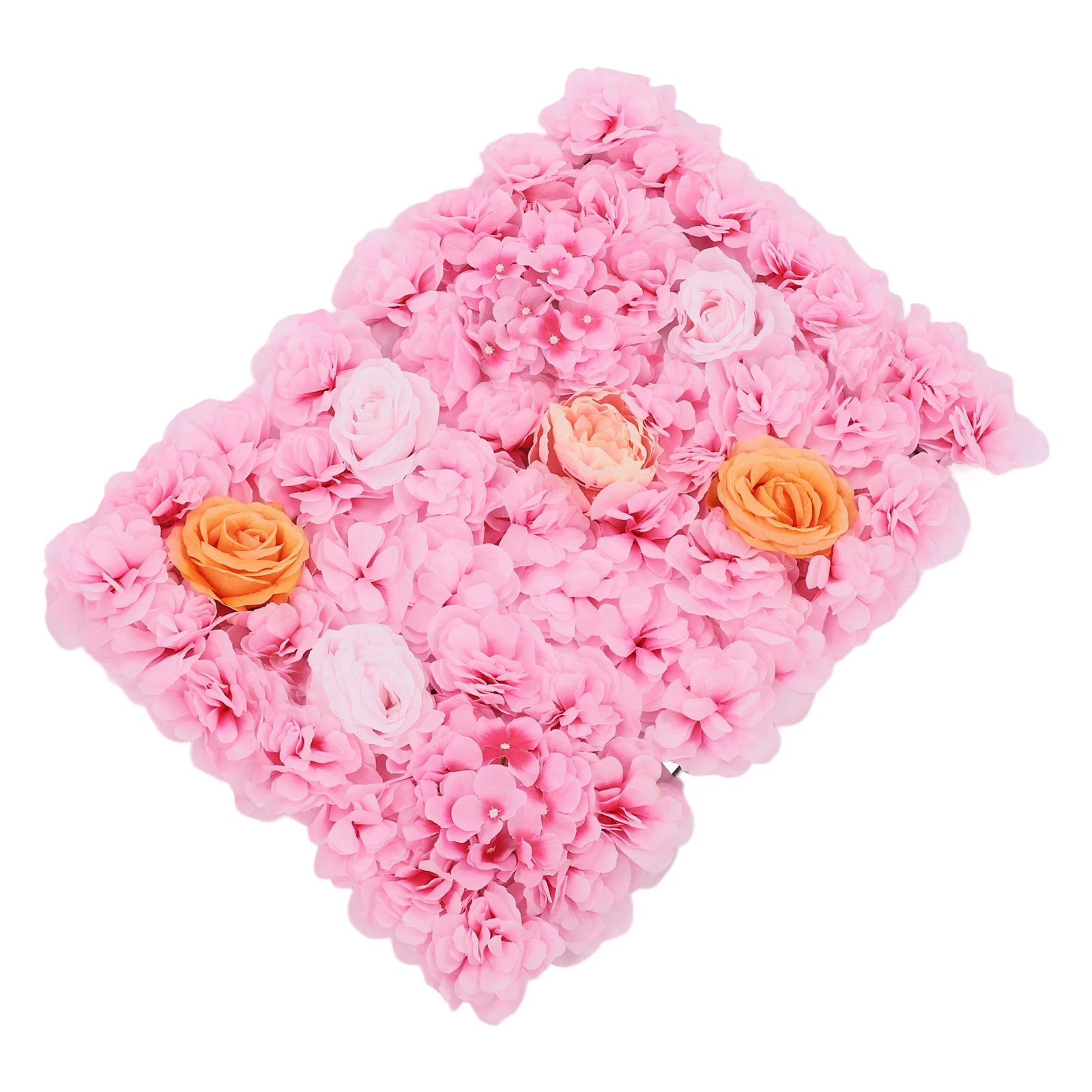 الحرير روز ديكور المنزل النباتات المقلدة ورد صناعي حائط الخلفية الزفاف الديكور زهرة جدار ديكور الزفاف الرومانسي #6