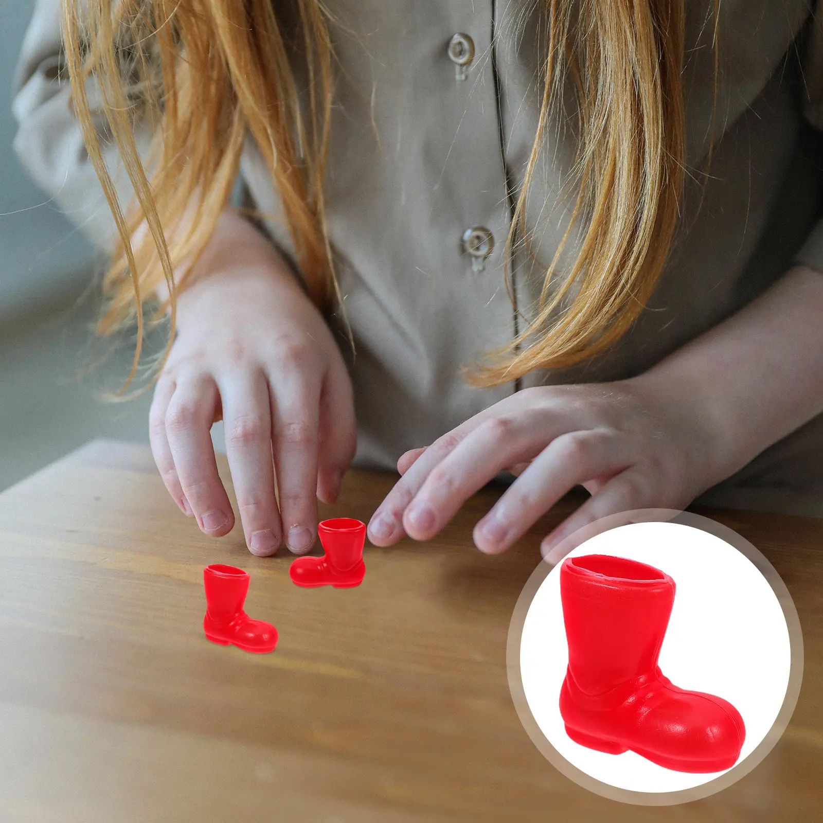 6Pairs Miniature Dollhouse Rain Boots Detailed Realistic Small Short Boots Home Indoor DIY Craft Accessories Christmas Festival