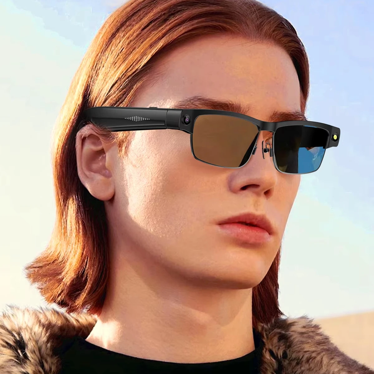 

Smart Glasses with Translate Video Recording Photography Sunglasses Photochromic Lenses Ai Smart Glasses