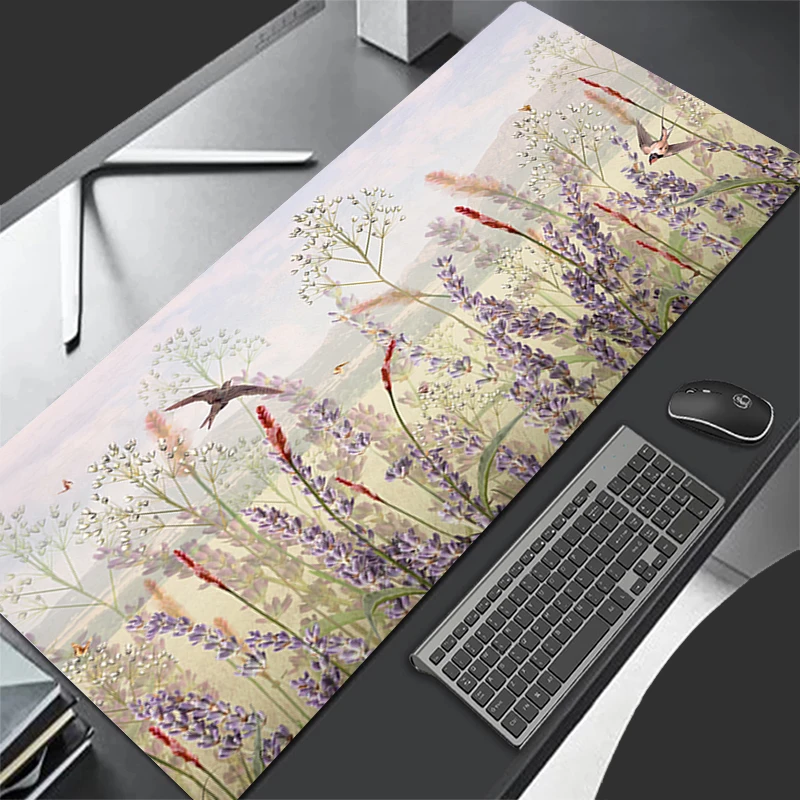 Tappetino per mouse anime Tappetino per mouse per giocatori Tappetino per scrivania Tappetino per tastiera con motivo floreale vintage Tappetino per tastiera per computer e armadietto per ufficio di marca di moda