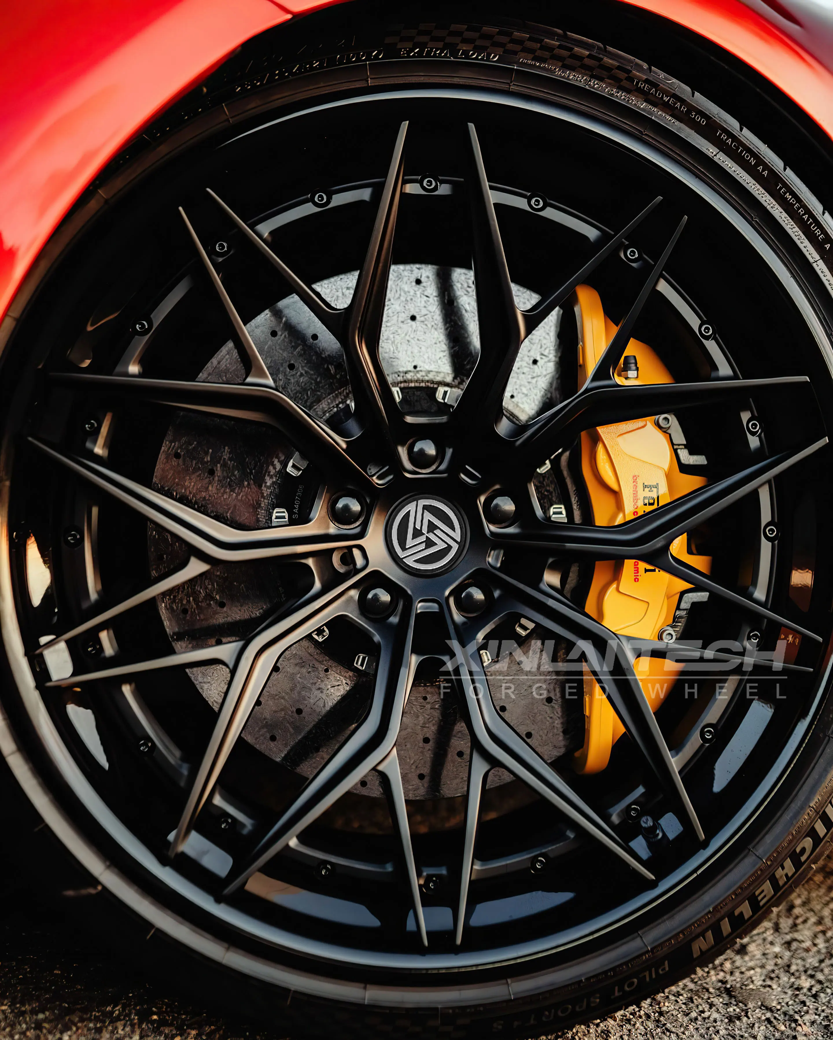 

2 Piece Matte Black Deep Lip Deep Dish Concave Forged Wheel 5x112 5x114.3 5x120 Custom Wheels