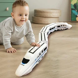 Train l'inventaire électrique à grande vitesse pour enfant, jouet pour garçon et fille, simulation, son et lumière, cadeau