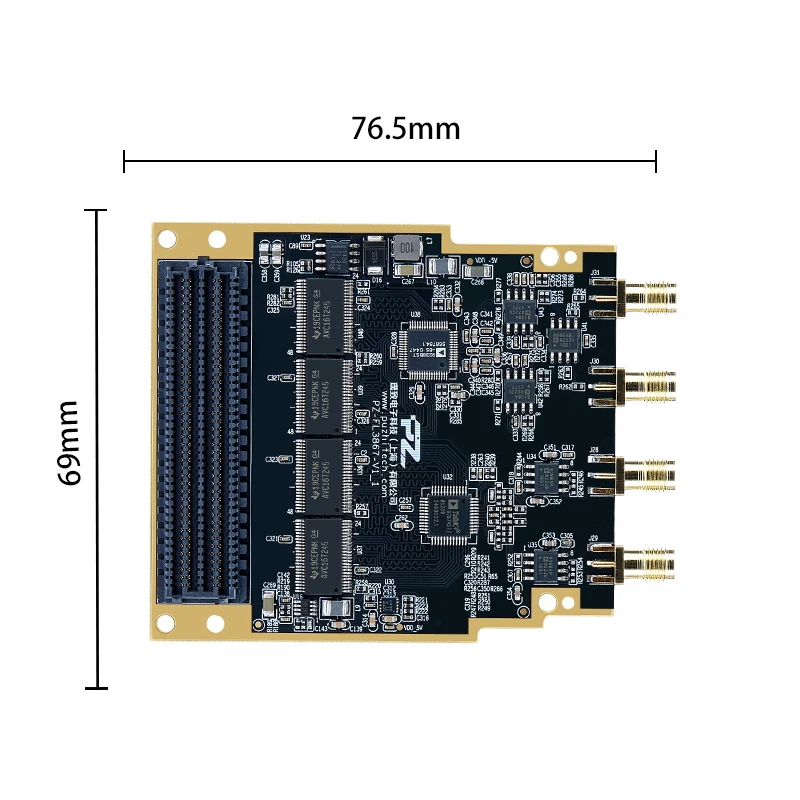 Puzhi FMC szybki ADC DAC AD9238 AD9767 dwukanałowy 65M 125M LPC platforma wspólnego użytku