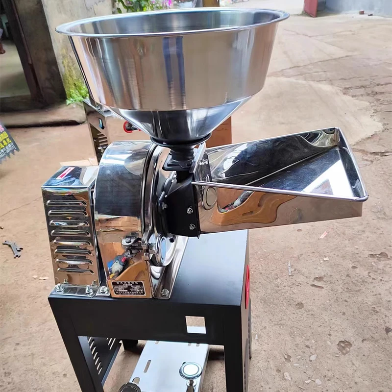 التجارية 150-250 كجم/ساعة مسحوق الطعام الجاف ميلر الفولاذ المقاوم للصدأ عشب الحبوب مسحوق التوابل طاحونة عالية السرعة آلة مسحوق الدقيق