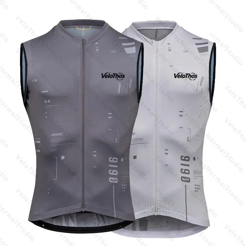 AliExpress NONE Cycling Vest Windproof Sports Run Vest Road Mountain Men's Sleeveless Zipper 2026 VeloThos Cycling Jersey Vests anf Short Gilet