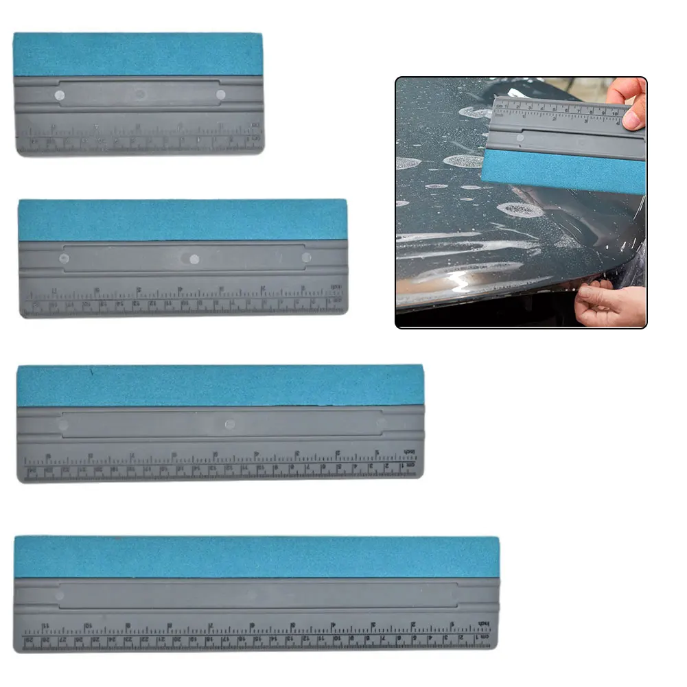 

4Pcs Car Window Decal Squeegee Tool Vinyl Wrap Squeegee 6/8inch/10inch/12inch Felt Window Film Tint Decal Applicator