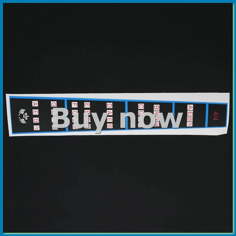 

Направляющая для пальцев скрипки/наклейка на гриф, направляющая для лада, этикетка для пальцев, диаграмма для размера 4/4-ABHG