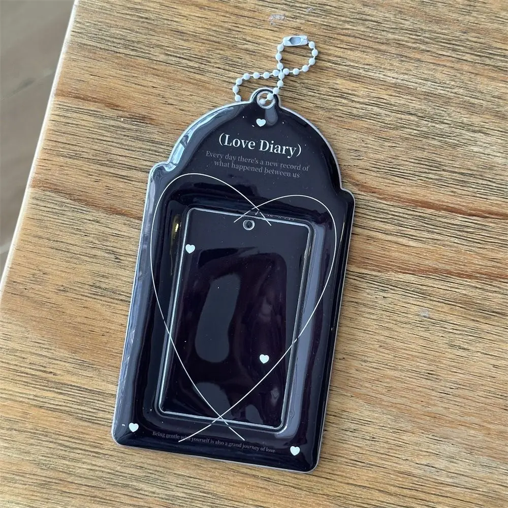 Multifuncional kpop photocard titular pvc com chaveiro photocard caso bonito original 3 Polegada mini foto titular estudantes