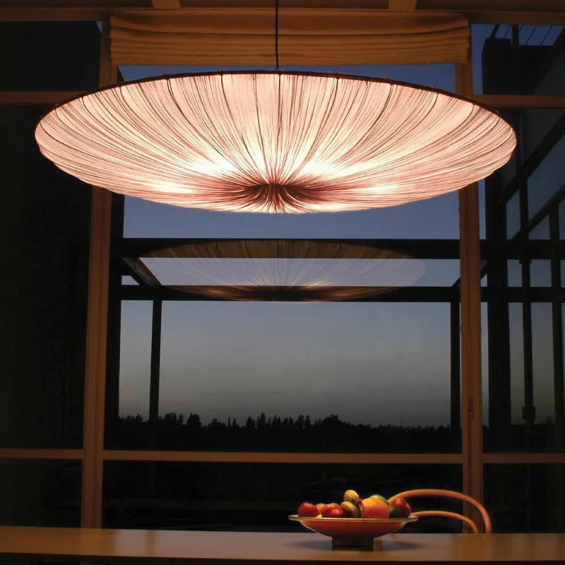 

Japanese Wabi Sabi Cloth Pendant Light Bar Living Room B&B Bedroom Nordic Ceiling Chandelier Lighting Decor Lustre Hanging Lamps
