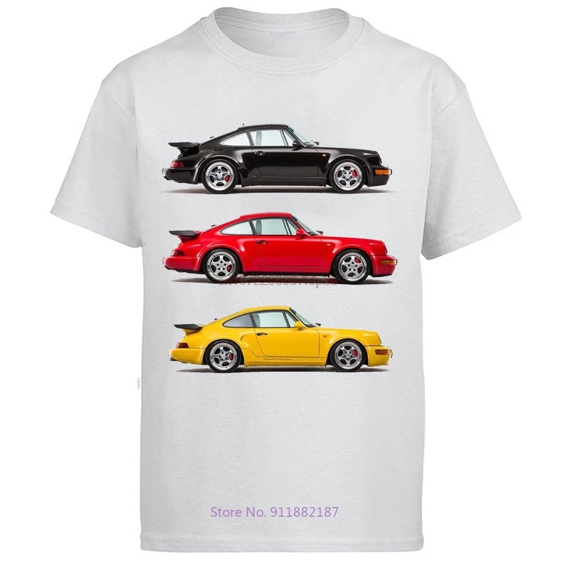 Autorennen Klassische Grafik-T-Shirts Baumwolle Kurzarm-T-Shirts Übergroße T-Shirts Sommer Streetwear Neue Shirts und T-Shirts