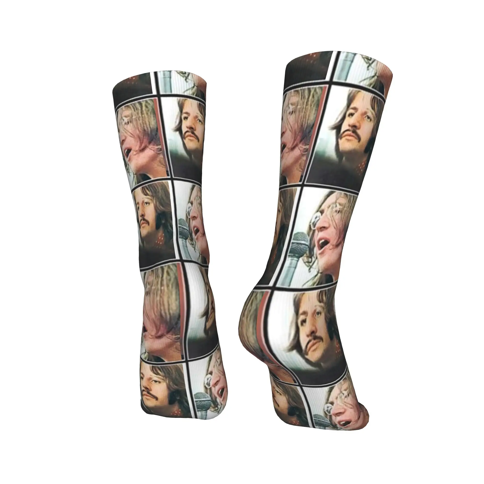 Heavy Metal Rock Beatles Socks Spring  Stockings Gothic Men's Breathable Socks Design Outdoor Sports Anti Slip Socks