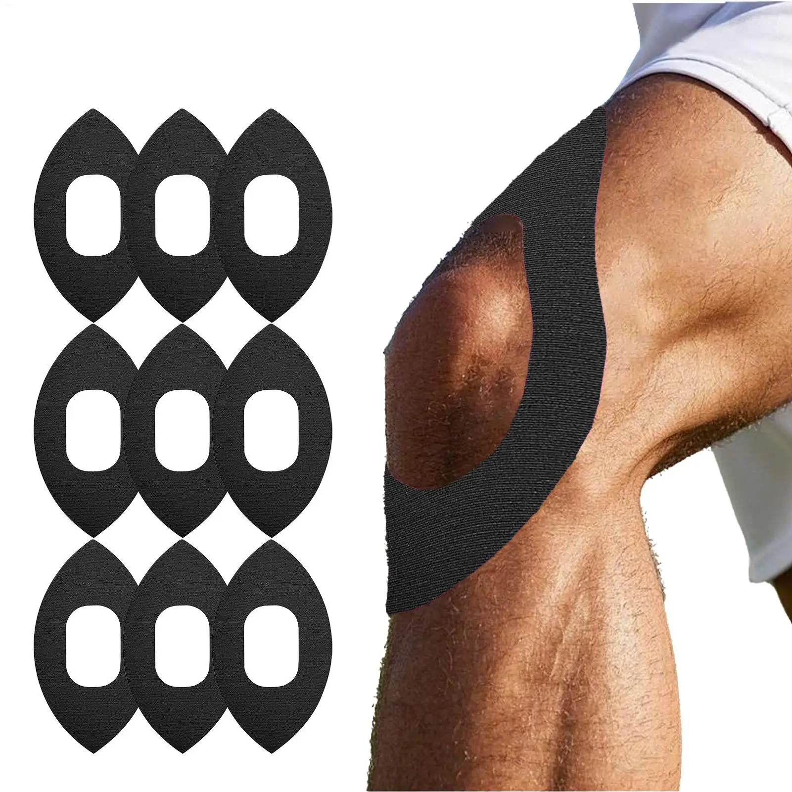 

Кинезиологическая лента, гибкая поддержка колена, кинезиологическая лента, дышащая гибкая 10X водонепроницаемая нашивка для занятий спортом высокой интенсивности