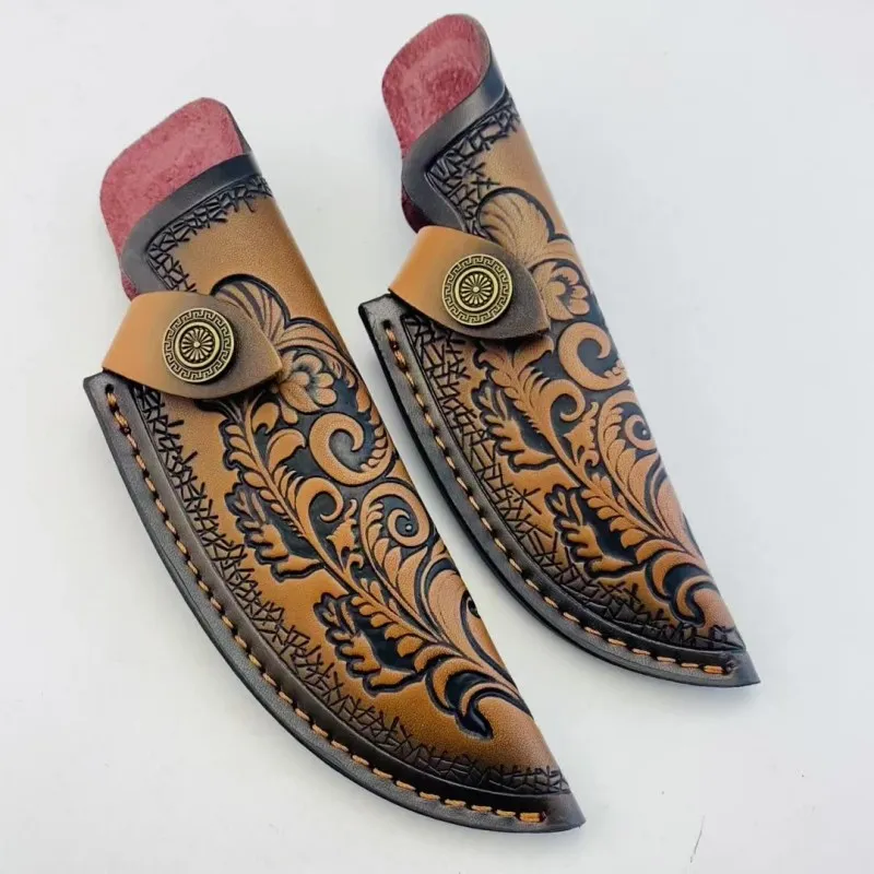 Универсальный складной чехол из натуральной кожи для тактики, сумка для охоты на открытом воздухе, сумка для хранения ножей