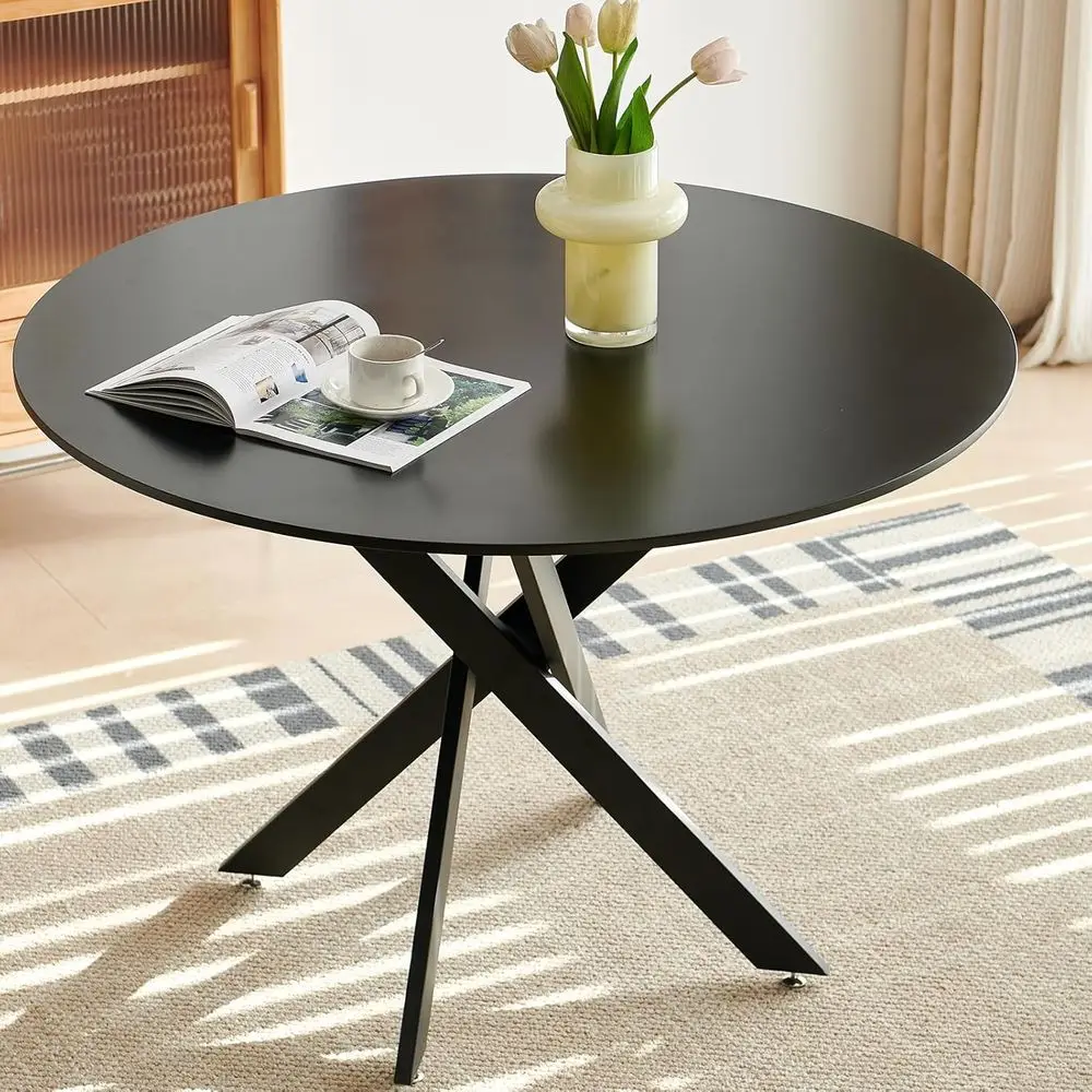

42 Multi-Functional Round Dining & Coffee Table, Ideal for Kitchen, Office, and Compact Spaces