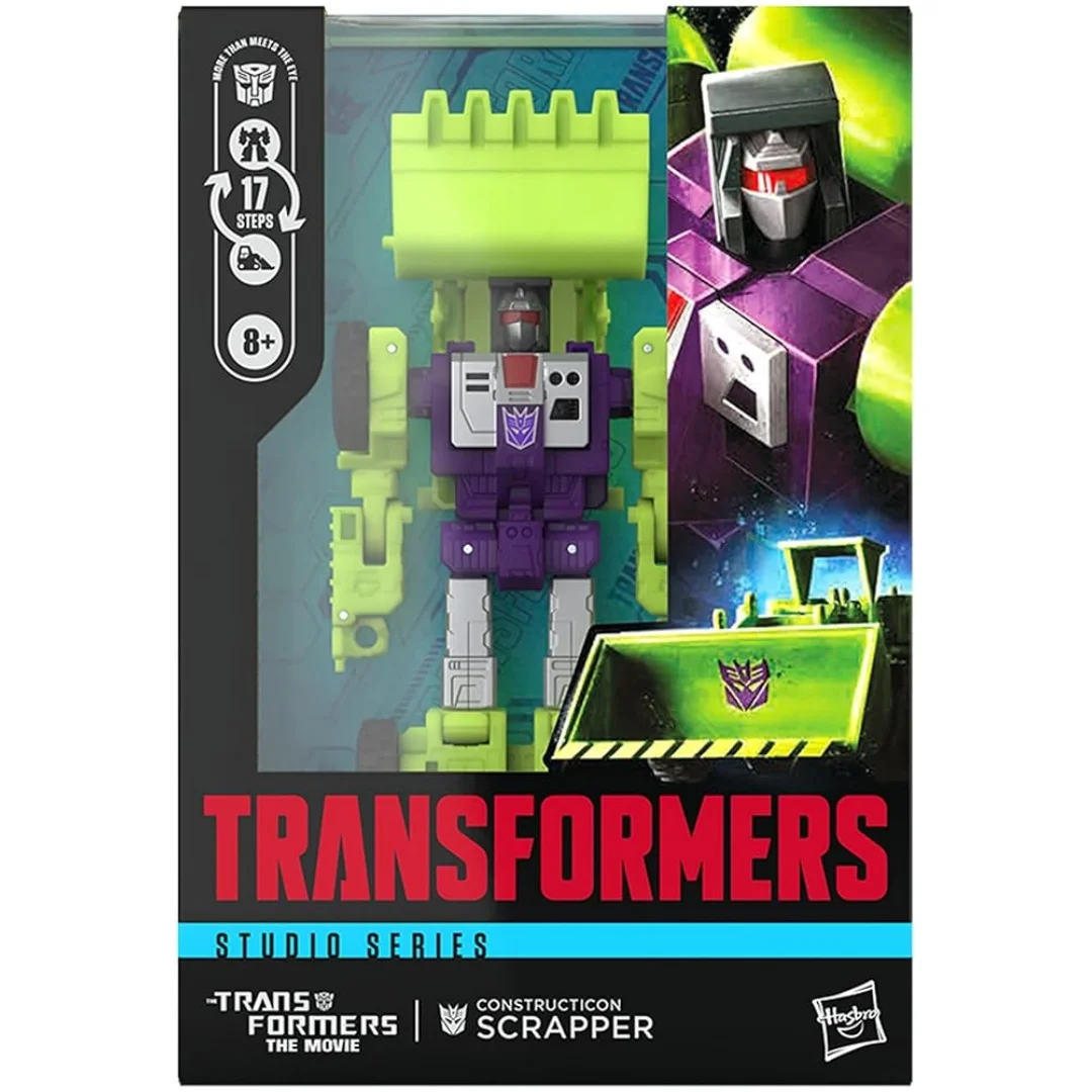 Transformers Toys The Movie Studio Series Voyager Constructicon Scrapper Deluxe Construction Bonecrusher Action Figure Robot Toy image 3