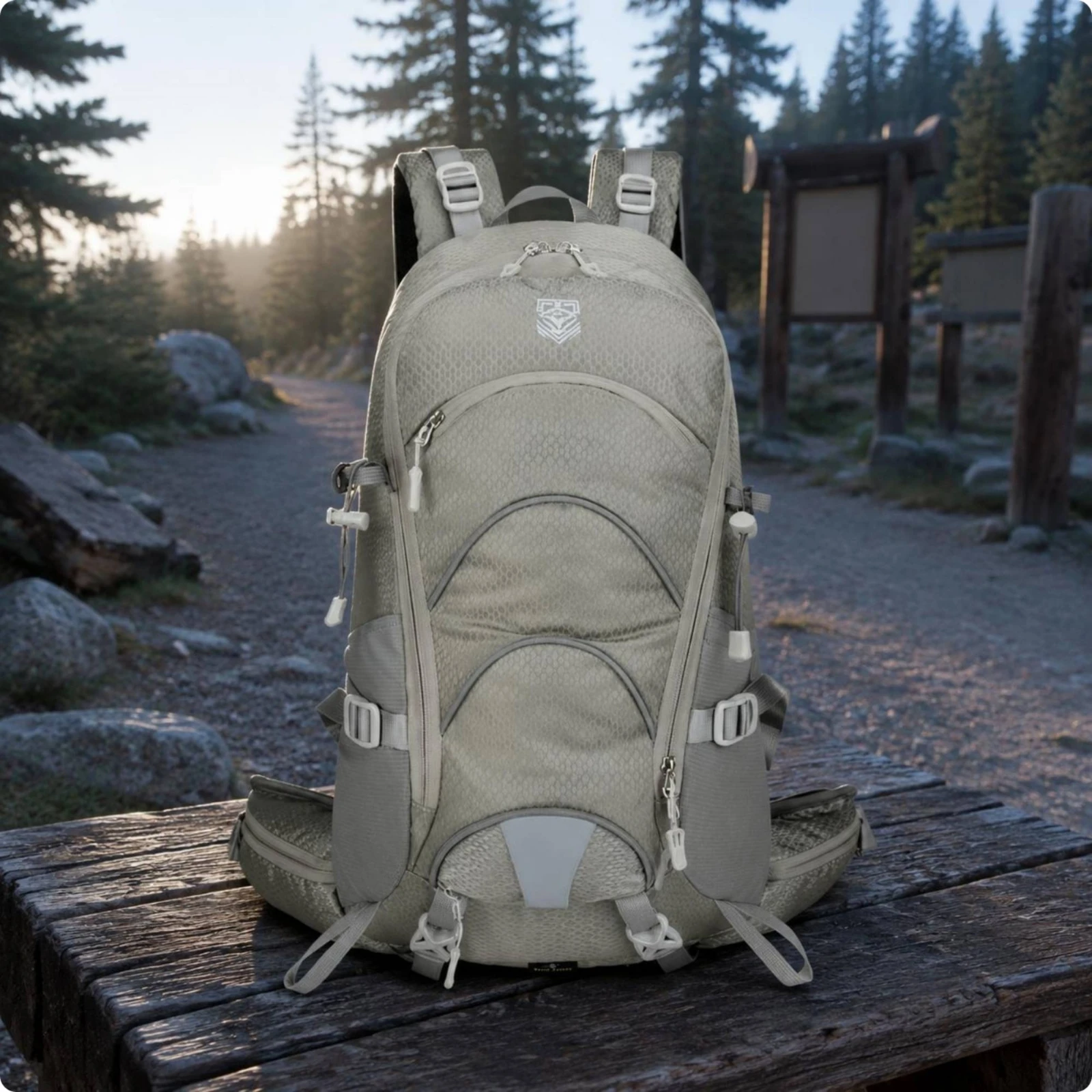 

Lightweight Tear-resistant Camping Backpack Travel Waterproof Hiking Backpack Breathable Shoulder Straps for Short Trips