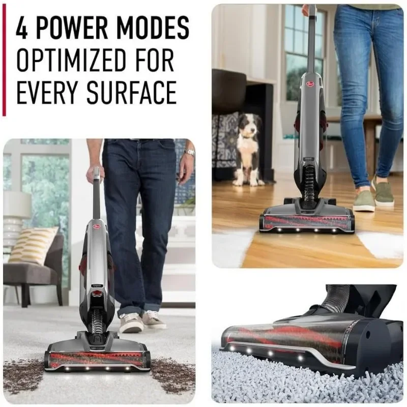 Hoover ONEPWR Evolve Pet Elite draadloze stofzuiger, lichtgewicht steelstofzuiger, voor tapijt en harde vloeren, BH53801V