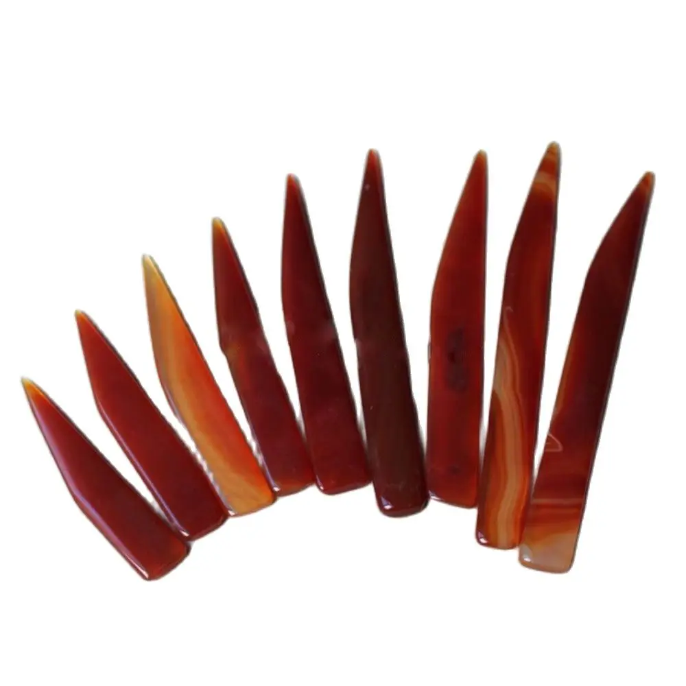 1Piece Knife Shape Agate Burnisher For Gold Silver Polishing Cleaning Jewelry Tools