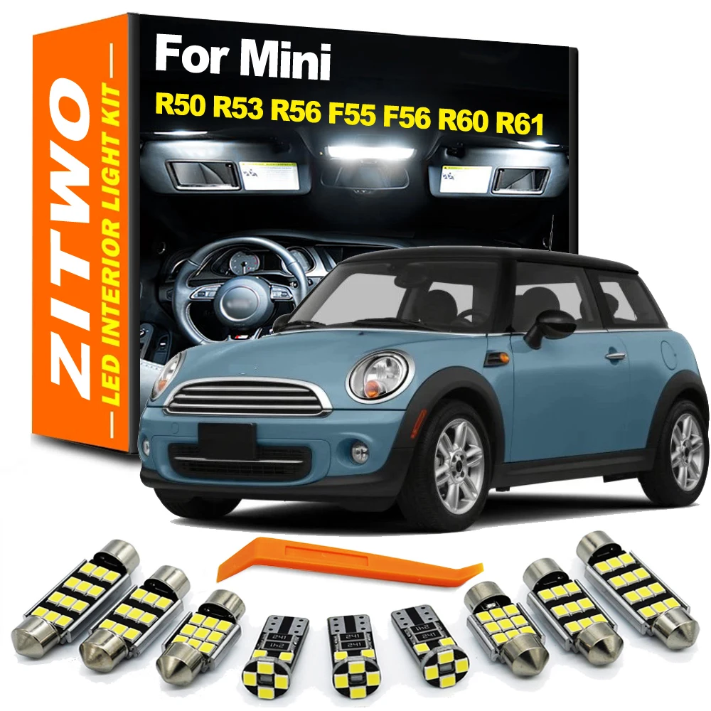 Vehicle LED Interior Indoor Light Bulb Kit For MINI R50 R53 R56 F55 F56 R52 R57 R58 R59 R60 Countryman R55 Clubman R61 Paceman