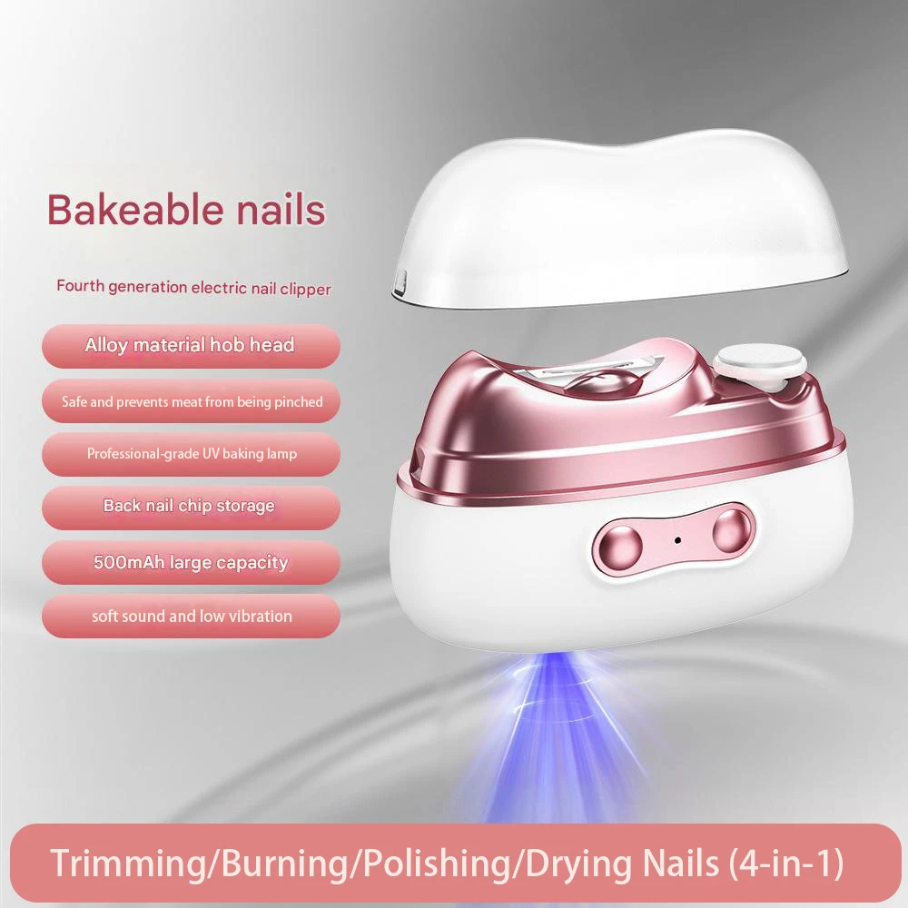 

Adult 4-in-1 Manicure Tool Electric Nail File + VD Light + Nail Clippers + Nail Nippers