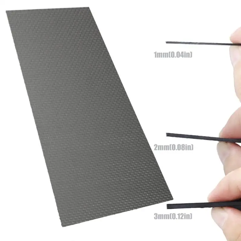 Picture 3: H7BC Professional Grade 100x250mm Carbon Fiber Panel Matte Finish 3K Twill Weave