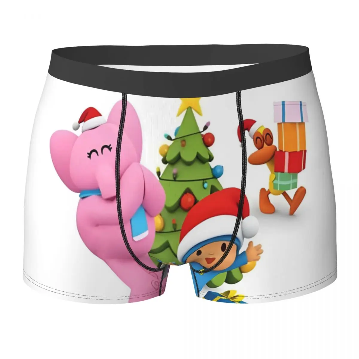 

Plush Dolls P-POCOYO Underwear Men Panties Pattern Funny Boxershorts High Quality Shorts Briefs Plus Size