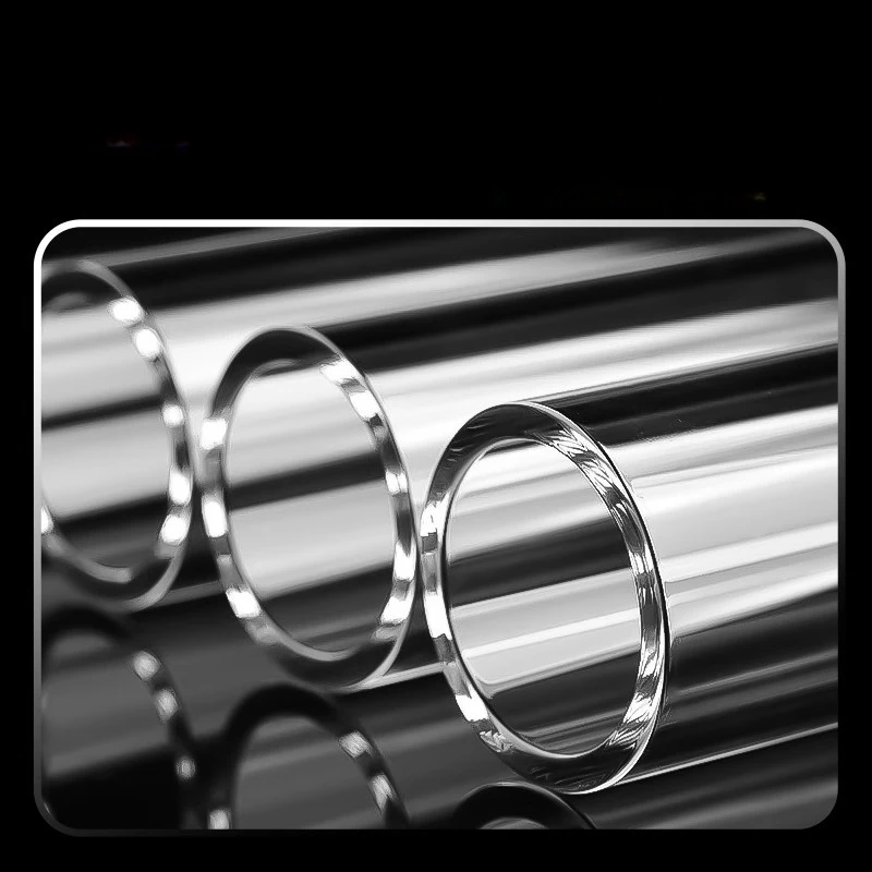 Out Diameter 15mm-45mm length 100mm  Quartz Glass Test Tube Laboratory Transparent Heating Glass Tube Sight Window