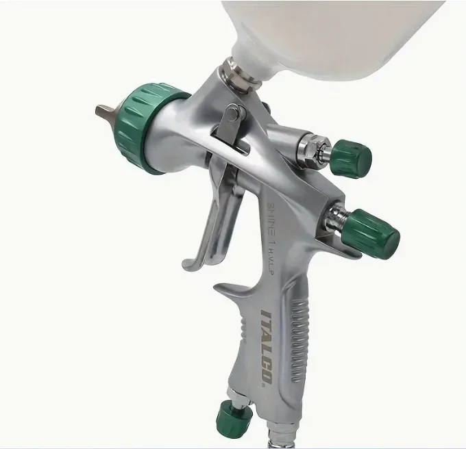 الولايات المتحدة الأمريكية العلامة التجارية الأصلية ITALCO SHINE 1 H.V.L.P مسدس رش الطلاء 1.3 طرف 600 مللي كوب 43 رطل لكل بوصة مربعة أقصى ضغط