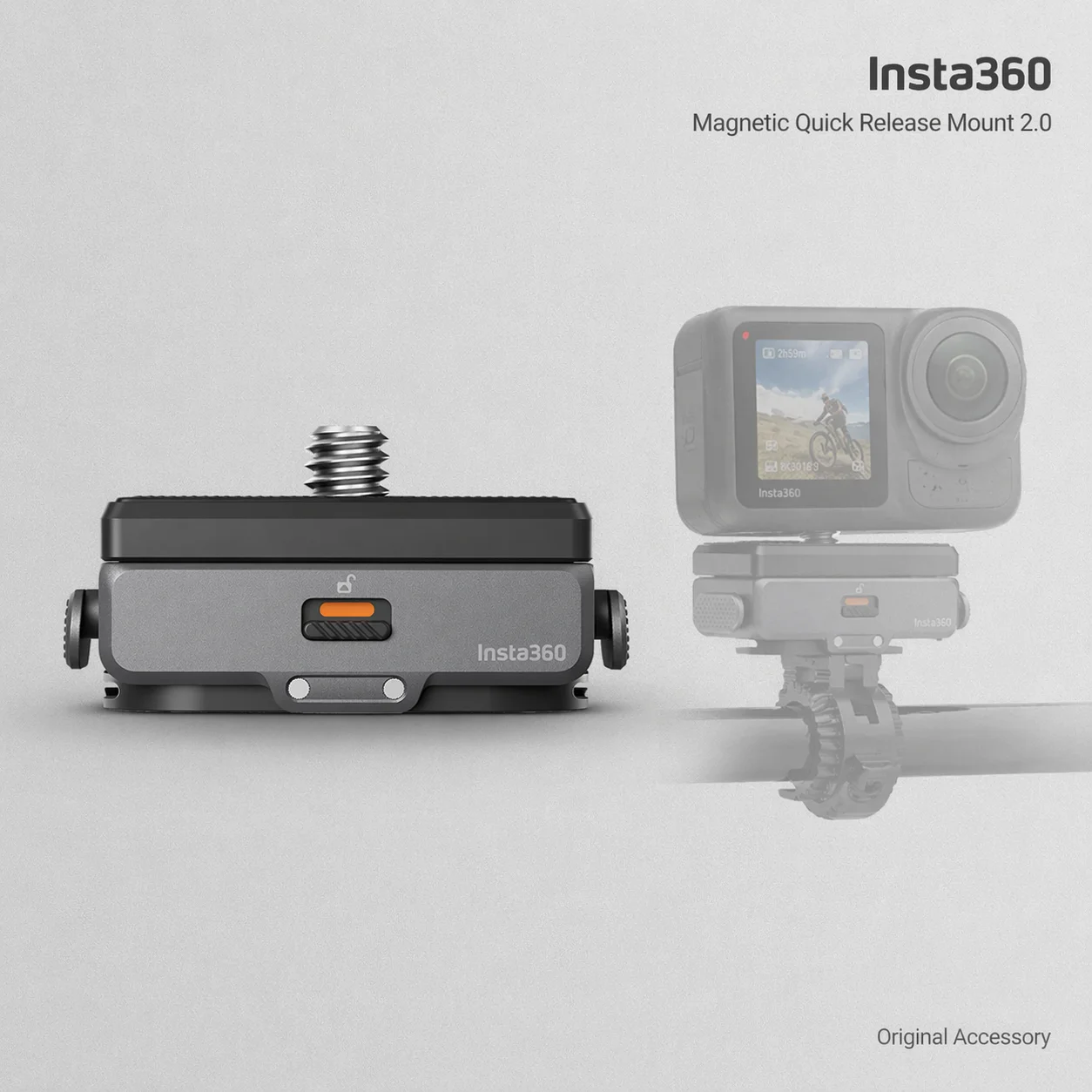 

Магнитное быстросъемное крепление Insta360 2.0, стабильное и легкое, с двойным интерфейсом 1/4 дюйма и двойным креплением, надежная фиксация, для серий X4/X5/Ace