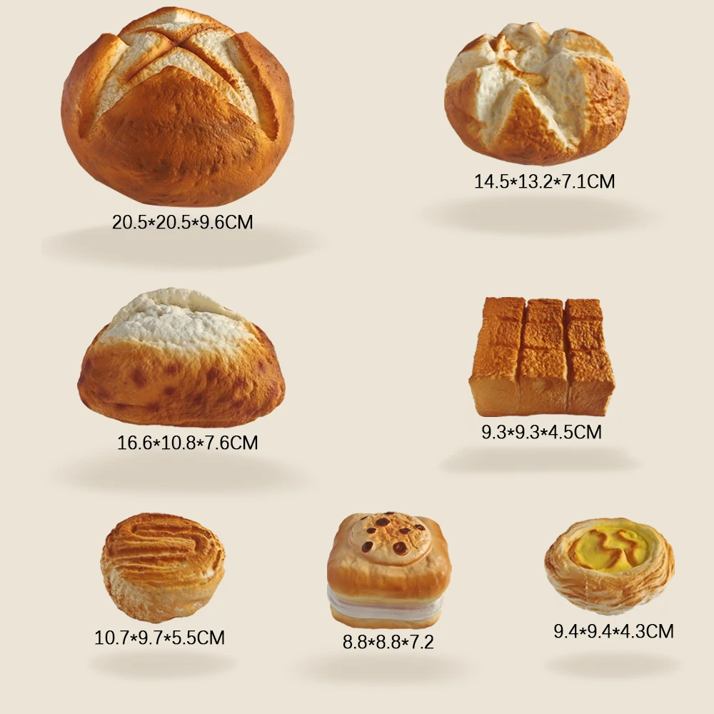 Bread Stress Balls Autism Sensory Toys Stress Anxiety Relief Fidget Toys Dough Water Ball Simulation Toast Gifts for Adults Kids