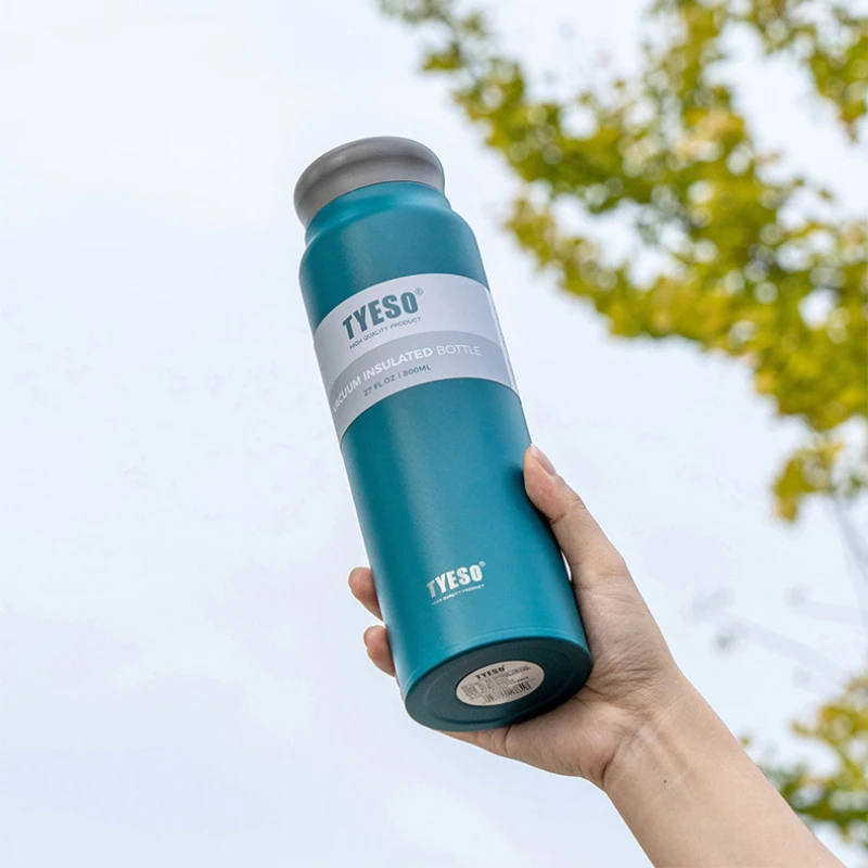 800ML 304 Stainless Steel Thermos Cup Portable Coffee Cups Large Capacity Household Office Travel Water Bottle Outdoor Drinkware