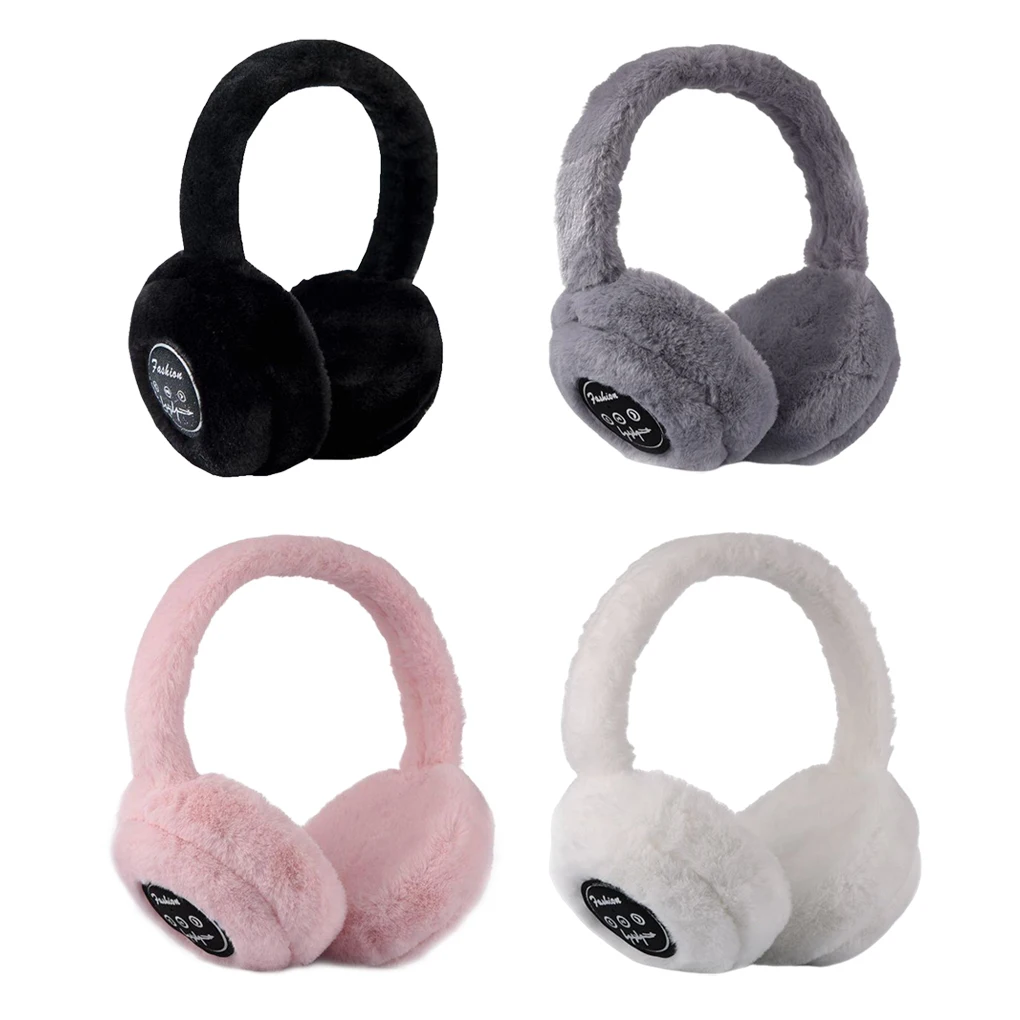 Fashion Autumn Winter Earmuffs Women Men Ear Warmer Plush Solid Color Adjustable Foldable Ear Muffs Earflap Earmuffs