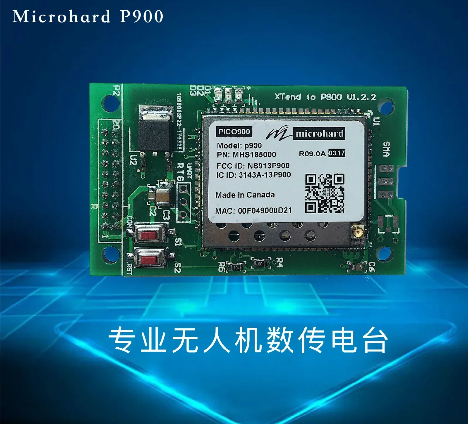 Canada Microhard P900 Module + Baseboard Replace Xtend No Need to Change 5V to 12V Power Supply Drone Digital Radio