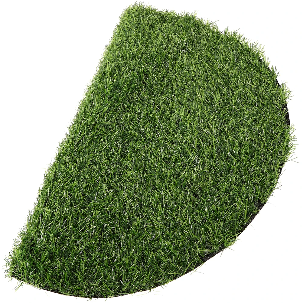 

Round Artificial Grass Tablecloth 60CM DiameterGrass Mat for Wedding Party Banquet Decor Plastic Material Round Cover Simulation