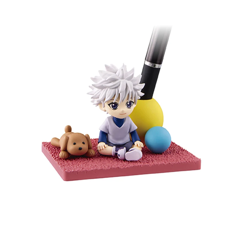 Original Desktop 05 HUNTER×HUNTER Animation Peripheral Toys Killua Alluka Illumi Gacha Anime Action Model Figures Collection