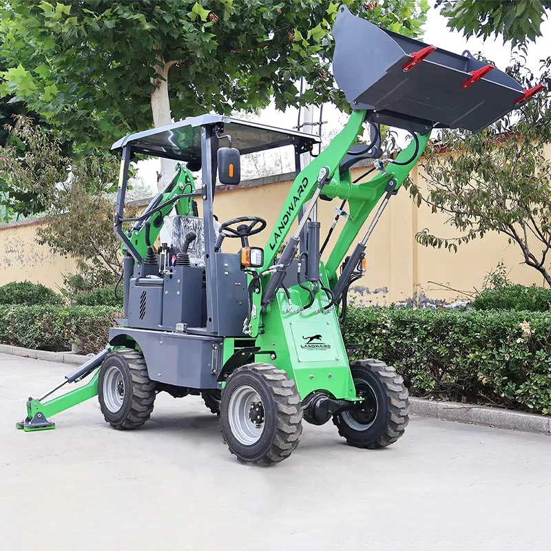 Factory price 1.5T Mini Battery Backhoe Loader New Energy Wheel Small Mini Backhoe Loader Within Earthmoving Machinery Customize