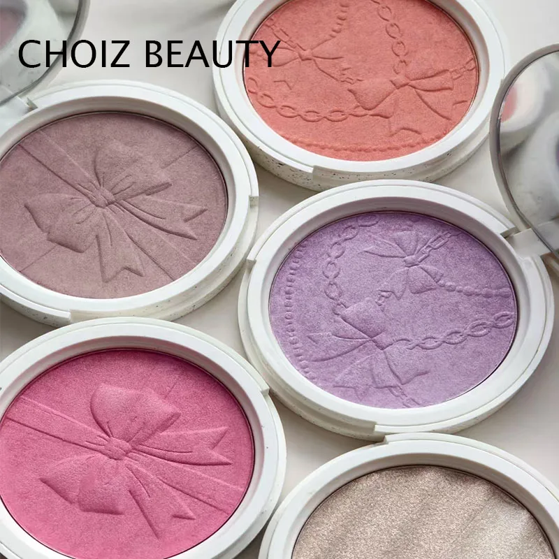 Choiz beleza assado blush brilho translúcido natural arco alívio boa tez acabamento banho de sol maquiagem facial de longa duração