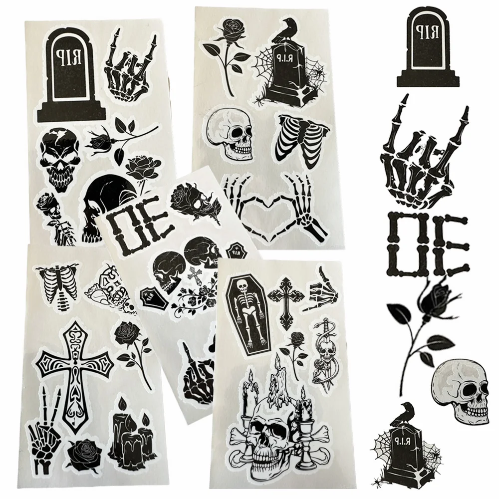 Death to My 20s Party Decorations Temporary Tattoos Rip My Twenties My 30th Black Funeral Theme Birthday Party Supplies